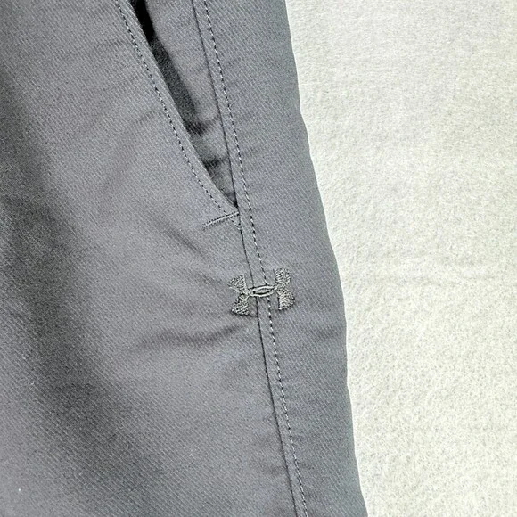 Under Armour Shorts Mens 38 Black Golf Classic Chino Casual Prep Heatgear - Picture 2 of 10